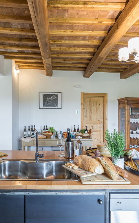 Villa a Casa di Giovanni: Küche